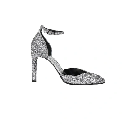 Shop Givenchy Glitter Leather Pumps In Marrone