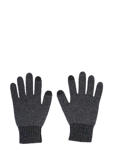 Shop Kenzo Gloves With Logo In Black