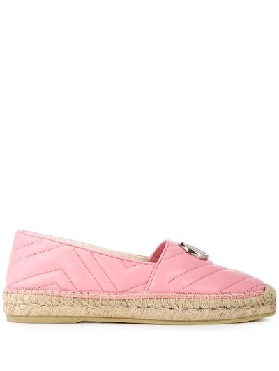 Shop Gucci Flat Shoes In Rosa
