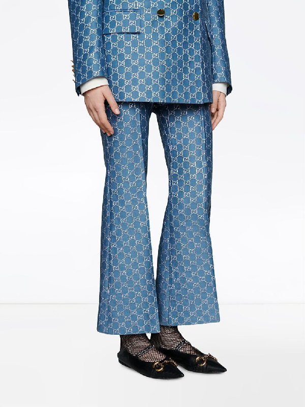 gucci ballet flats with chain