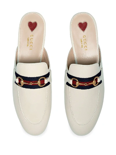 Shop Gucci Flat Shoes In Bianco