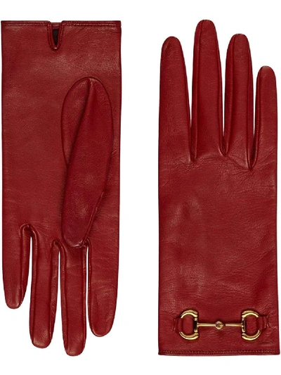 Shop Gucci Gloves In Rosa