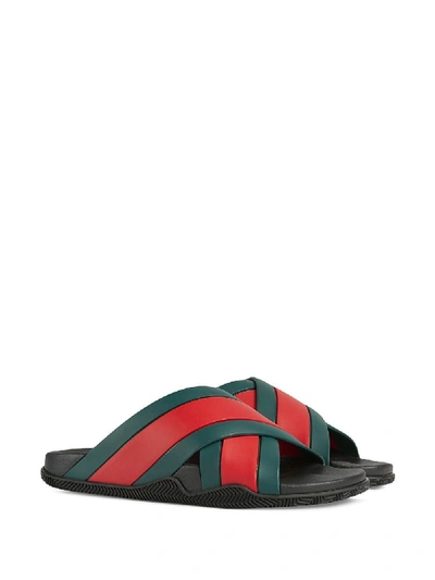 Shop Gucci Sandals In Nero