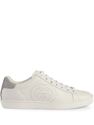 Shop Gucci Sneakers In Bianco