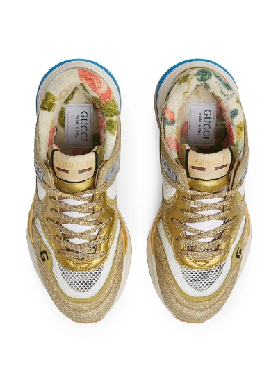 Shop Gucci Sneakers In Oro