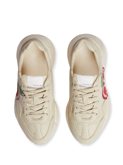 Shop Gucci Sneakers In Bianco