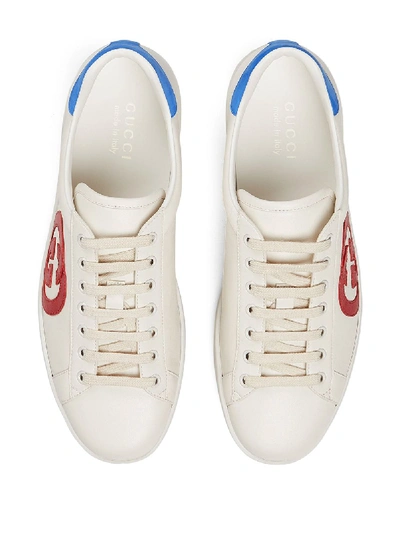 Shop Gucci Sneakers In Bianco
