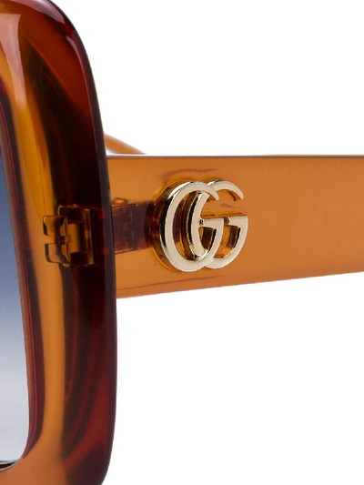 Shop Gucci Sunglasses In Arancio