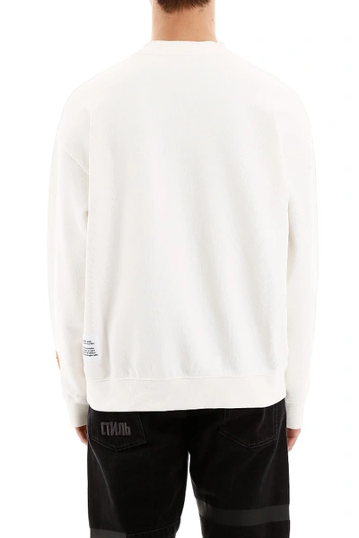 Shop Heron Preston Robert Nava Sweatshirt In White Multicolor