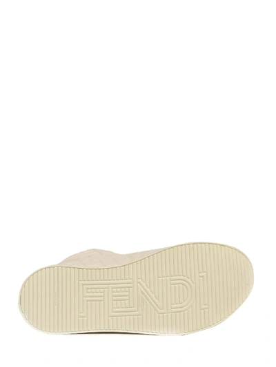 Shop Fendi High-top Sneaker In White Leather