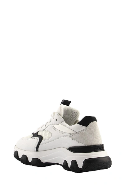 Hogan Hyperactive Leather And Fabric Sneakers In White | ModeSens