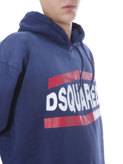 Shop Dsquared2 Hoodie In Blue