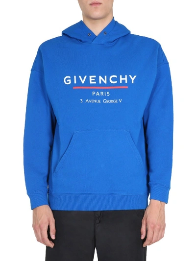 Shop Givenchy Hoodie In Blue