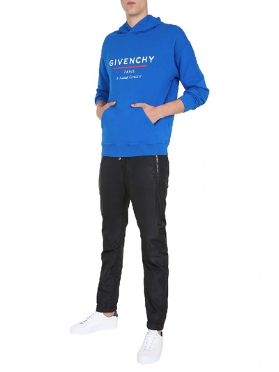 Shop Givenchy Hoodie In Blue