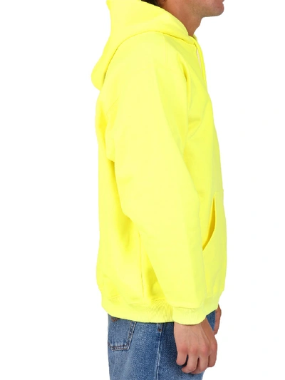 Shop Balenciaga Hoodie Crew Yellow