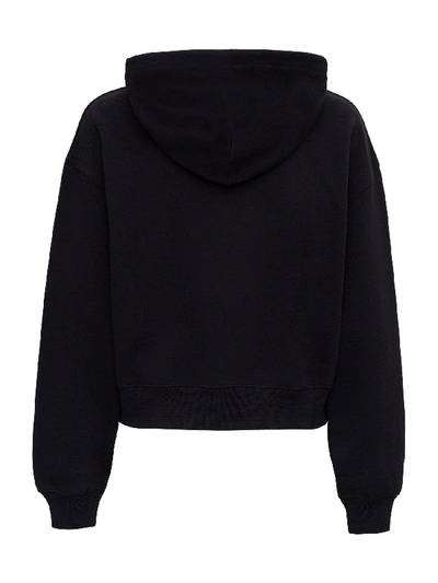 Shop Msgm Hoodie With Logo In Black