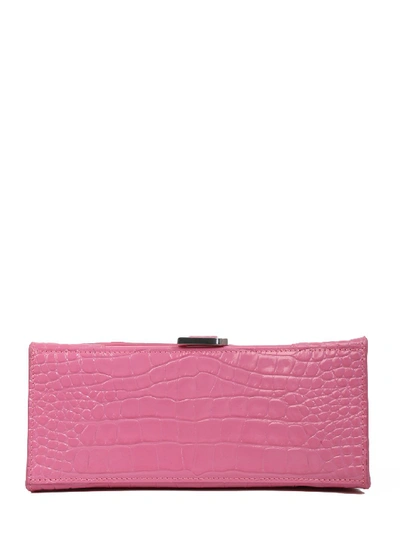 Shop Balenciaga Hourglass Small Bag In Pink