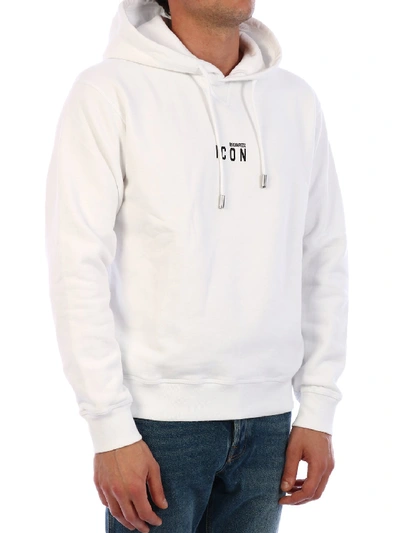Shop Dsquared2 Icon Hoodie White