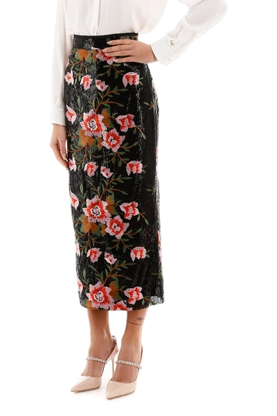 Shop In The Mood For Love Hera Skirt In Black Multi