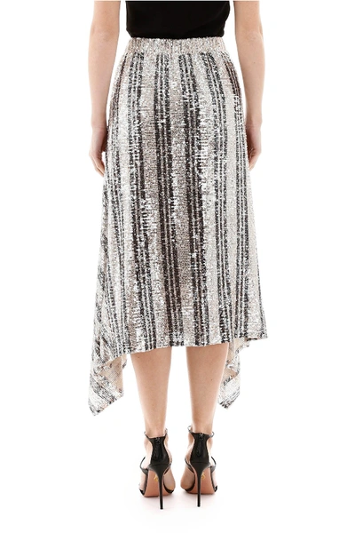 Shop In The Mood For Love Lesia Skirt In Silver Black