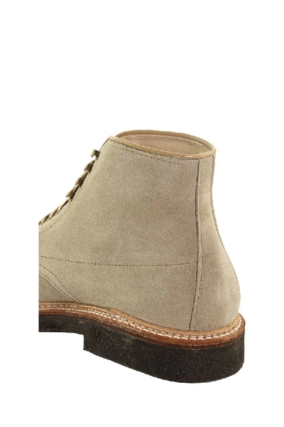 Shop Alden Shoe Company Alden Indy Boot Milkshake Suede