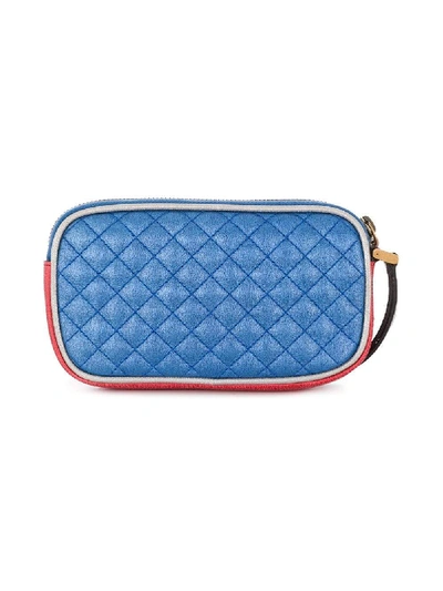Shop Gucci Iphone Case In Leather In Blu