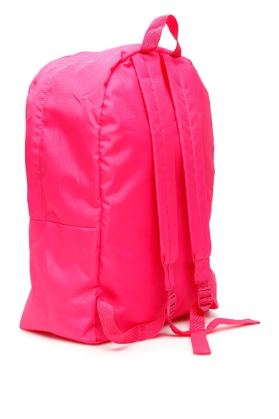 Shop Ireneisgood "save The Unicorn" Backpack In Fuxia