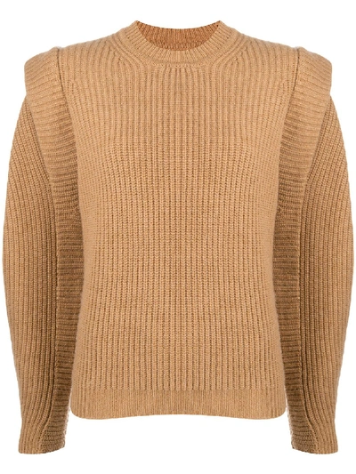 Shop Isabel Marant Sweaters In Marrone Chiaro