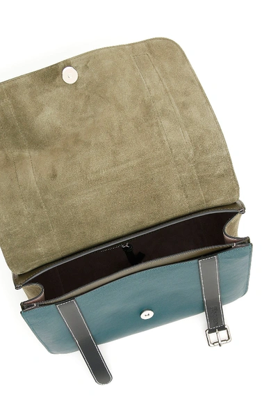 Shop Jw Anderson J.w. Anderson Tricolor Disc Satchel Bag In Khaki