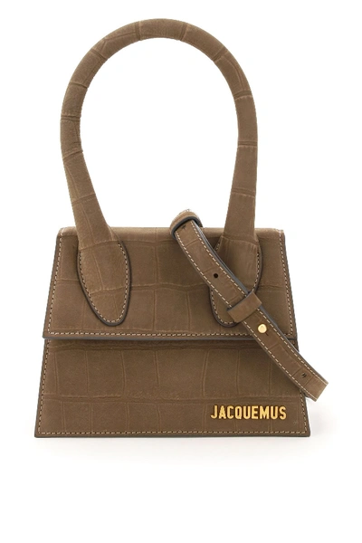 Shop Jacquemus Le Chiquito Moyen Bag In Beige