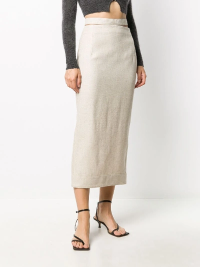 Shop Jacquemus Skirts In Beige