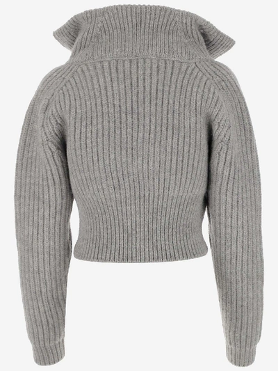 Shop Jacquemus Sweaters In Grigio