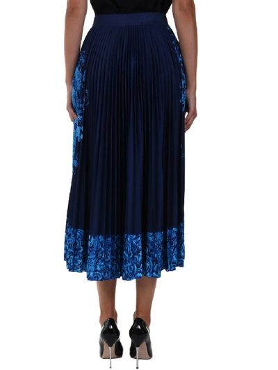 Shop Valentino Jersey Bluegrace Bouquet Skirt