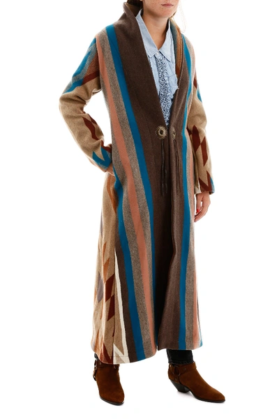 Shop Jessie Western Blanket Coat In Multicolor