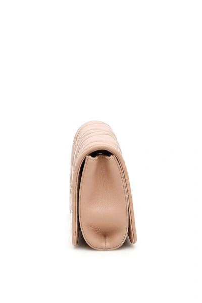 Shop Jimmy Choo Matelasse Helia Clutch In Ballet Pink