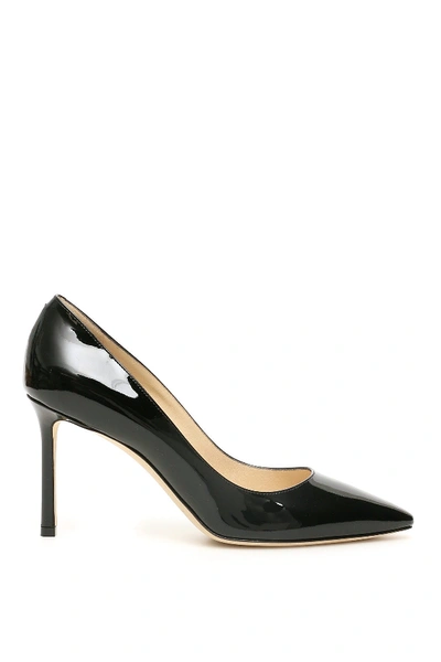 Jimmy Choo Romy 100mm Leather High-heel Pumps In Black | ModeSens