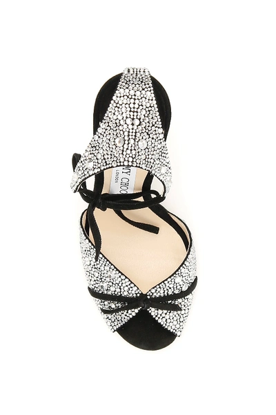 Shop Jimmy Choo Talaya 100 Sandals In Black