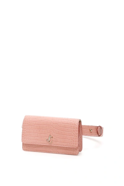 Shop Jimmy Choo Varenne Belt Bag In Blush