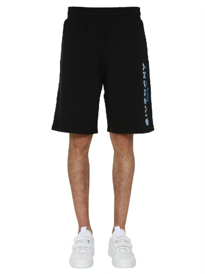 Shop Givenchy Jogging Bermuda In Black