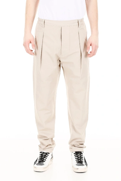 Shop Kent And Curwen Darted Trousers In Oatmeal