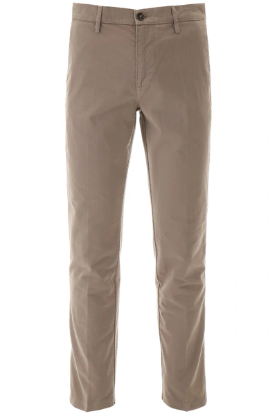 Shop Kenzo Chino Trousers In Taupe