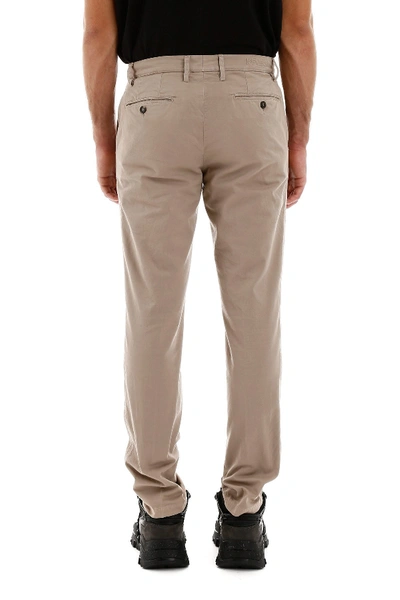 Shop Kenzo Chino Trousers In Taupe