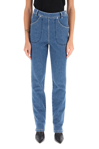 Shop Kenzo High-rise Jeans In Bleu Nuit