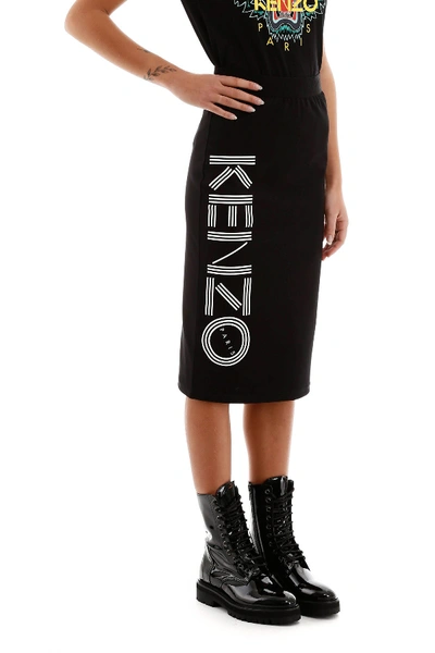 Shop Kenzo Sport Skirt In Noir