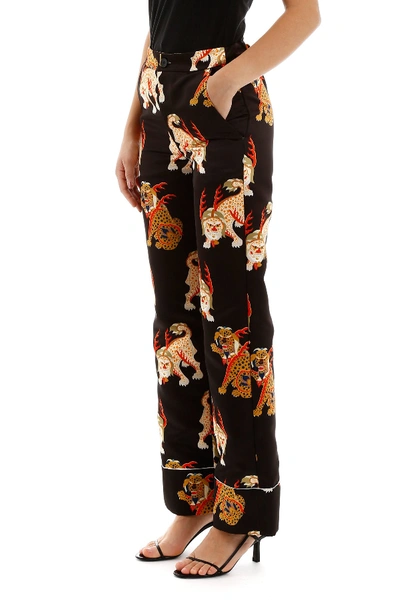 Shop Kirin Haetae Pyjama Trousers In Black Multi