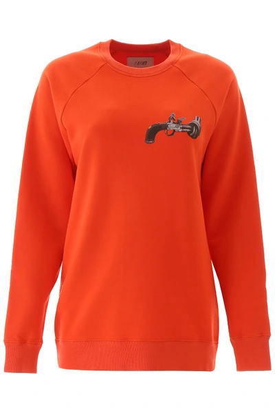 Shop Kirin Printed Sweatshirt In Orange Multi