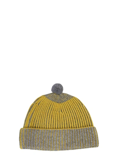 Shop Kenzo Knitted Cap Unisex In Grey