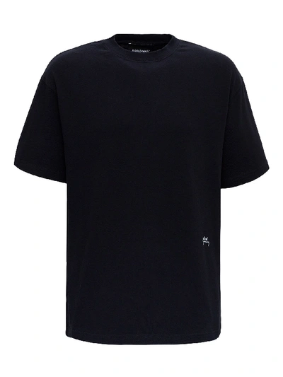 Shop A-cold-wall* Knitted Tee With Logo In Black