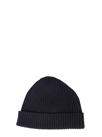 Shop Marni Knitted Hat In Blue