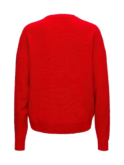 Shop Givenchy Knitted Jumper In Red